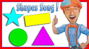 Learn Shapes For Kids With Blippi The Shapes Song Shapes For Kids Shape Songs Preschool Songs