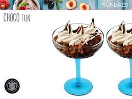 Three Scoops Of Original Yogorto Accompanied With Chocolate Cake Choco Corn Flakes Assorted Nuts Crispy Chocolat Chocolate Nutella Fudge Sauce Assorted Nuts