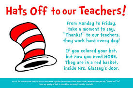 Hats Off To Our Teachers Dr Seuss Inspired By Simplystyledhome Dr Seuss Teacher Appreciation Teacher Appreciation Dr Seuss Teacher