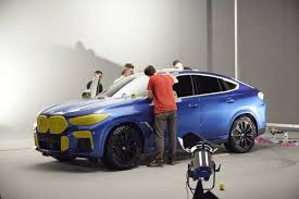 Paint it black by the rolling stones: New Bmw X6 As A Spectacular Show Car World S First Vehicle In Vantablack