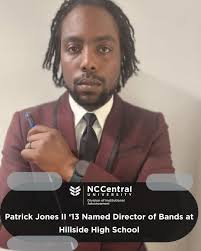 We extend our congratulations to Patrick Jones II '13 as he steps into the  role of Director of Bands at Hillside High School in Durham, NC. Patrick  will continue serving at James