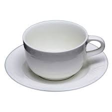 Hompiks espresso cups with saucers porcelain tea cup and saucer set, 5 oz for coffee cappuccino latte set of 6 pink. White Plain Lazzaro Ceramic Cup And Saucer Size 4x5x2 24 Inch Rs 499 Set Id 22416735691