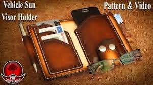 The larger brims give more of a general sun hat look. How To Make Vehicle Sun Visor Holder Pattern Templates Leathercraft Youtube