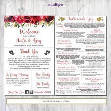 Hindu Wedding Program Infographic Infographic Wedding Etsy Canada Wedding Infographic Wedding Programs Hindu Wedding