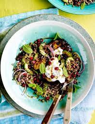 Spiced Aubergine Quinoa Salad Recipe Sainsburys Recipes Recipes Veg Recipes