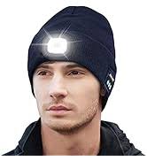 Amazon.com: Keains Gorro Bluetooth con luz, gorro de punto musical con  auriculares y micrófono de altavoz integrado, regalos para hombres,  mujeres, papá, Negro