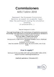 Nov 10, 2016 · i've read over 300+ cover letters and this is how i decide if it's good or bad within 3 minutes was originally published on the daily muse. Meu Tallinn 2018 Is Looking For Commissioners Beta Europe