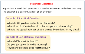 This conflict, known as the space race, saw the emergence of scientific discoveries and new technologies. Statistical Questions Video Lessons Examples Solutions