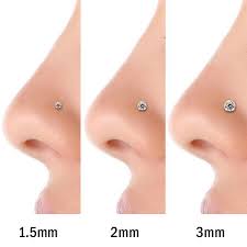 measuring body jewelry piercings diamond nose ring cute