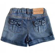 Calça Jeans Para Bebe De 0 A 3 Meses Feminina Bermuda Jeans Lacinho Para Bebe Menina Moda Infantil Para Meninas Moda Kids Fashion Kids
