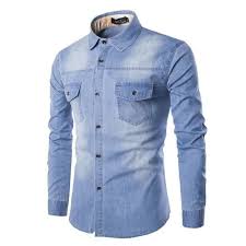 Et durant l'essayage, vous saurez que la chemise est bien à votre taille dès que la couture adhère quant aux manches, l'os du poignet ne doit jamais être visible et cette longueur vous permettra de faire. Funmoon Chemise Homme De Marque Luxe Chemise En Jean Grande Taille Manches Longues Polo Vetement Masculin Dark Blue Cdiscount Pret A Porter