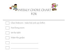 Chore Chart Template Manage Chores Using Our Free Printable