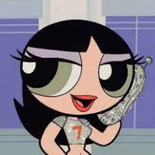 Powerpuff girls' short sleeve polka dot top with black skirt and red bow. Powerpuff Baddies