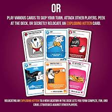 I dont need all 4 exploding kittens playing just 2 players. Exploding Kittens Party A Russian Roulette Card Game Easy Family Friendly Party Games Card Games For Adults Teens Kids 2 10 Players Pricepulse