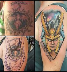 My New Awesome Tattoo Cover Up Tattoos Loki Cover Tattoo Tattoos Cover Up Tattoos