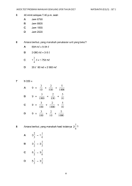 Kertas soalan peperiksaan percubaan upsr, ujian, pertengahan tahun, akhir tahun, kbat, buku teks tahun 1, 2, 3, 4, 5, 6. Latih Tubi Matematik Upsr Kertas 1 Koleksi Bahan Upsr Facebook