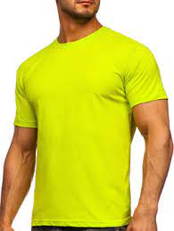 Gladke majice žute muške - Kolekcija 2021