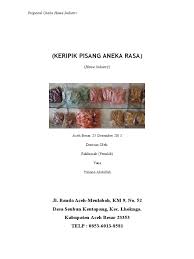 Check spelling or type a new query. Contoh Proposal Usaha Keripik Pisang Coklat Berbagi Contoh Proposal