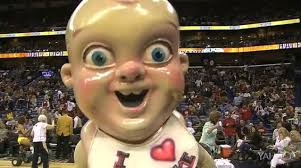 The king cake baby is one of sports' most infamous mascots. Pete Shumate On Twitter Here S Your Annual Reminder That The New Orleans Pelicans Have A King Cake Baby Mascot That Was Created In A Fever Dream Https T Co 03bvqgwoql