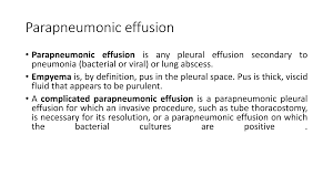 Image result for Parapneumonic Effusion