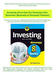 Read Ebook Investing All In One For Dummies For Dummies Business Download Pdf Investing All In One For Dummies For Dummies Business Personal Fi In 2020