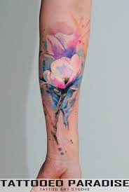 25+ watercolor magnolia tattoos and designs. 25 Watercolor Magnolia Tattoos And Designs