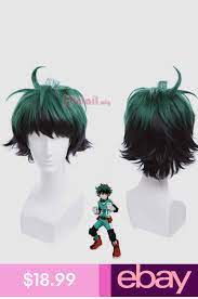 Bnha Deku Izuku Midoriya Green Short Hair Cosplay Wigs Anime Wig Izuku Midoriya Wig Black Cosplay Wig Wigs