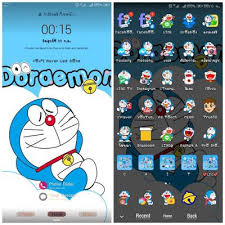 Doraemon Theme For Emui Wallpaper Ponsel Kartun Seni Jalanan 3d