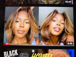 My hair done grew a lil tt I might just get em dye and a nice little silk  press 😂🥰