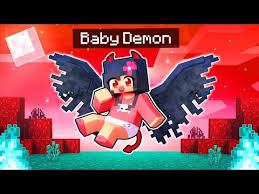 Playing Minecraft As A Baby Demon Youtube Girls Cartoon Art How To Play Minecraft Aphmau