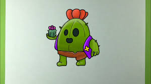 Learn how to draw robo spike from brawl stars. Brawl Stars Dan Adim Adim Spike Cizimi Youtube