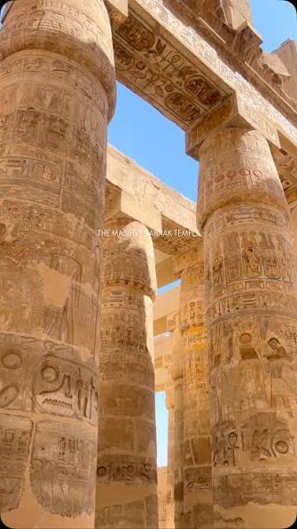 Karnak Temple 🏛️✨, Karnak Temple is the largest religious complex ever built, featuring towering columns, massive gateways, and remarkable carvings that reflect the greatness of ancient Egypt., ...