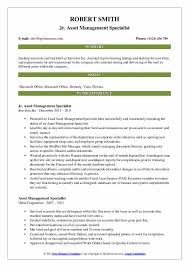 They do this through accounts payable transactions reviews and vendor files. Asset Management Specialist Resume Samples Qwikresume