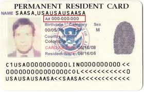 The green card number is located in the last 13 characters of the first line, followed by two space holders. Alien Registration Number Explained Citizenpath