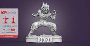 An animated film, dragon ball super: Gambody Stl Files Of Goku Dragon Ball For 3d Printing