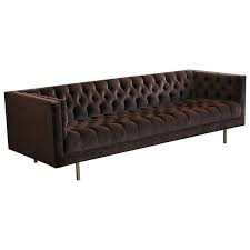 Get free shipping on qualified tufted sofas or buy online pick up in store today in the furniture department. Modern Brown Velvet Sofa Novocom Top