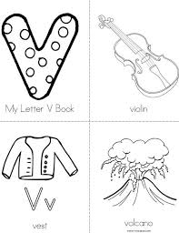 My Letter V Mini Book Letter V Alphabet Preschool Letter V Crafts