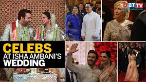 Akash ambani and his fiancee shloka mehta greet guests at the wedding ceremony of akash's sister isha ambani. Look Who Attended The Big Fat Ambani Wedding Youtube