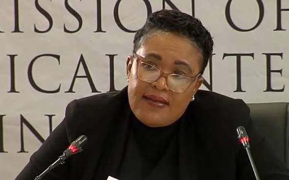 The #MadlangaCommission has put it to Brigadier Rachel Matjeng that the  amounts paid into her friend's business account, Osizweni Butchery, were a  form of gratification. Evidence before the Commission has revealed that #