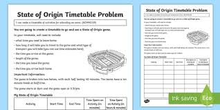 State of origin game 1: State Of Origin Year 5 6 Activities Australian Resources