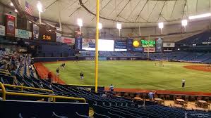 tropicana field section 135 tampa bay rays rateyourseats com