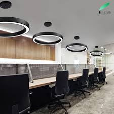 China Chandelier Lighting Round Circular Hanging Light Interior Led Office Lighting China Ring Shaped Suspended Light High Quality Good Reputation Led Trunking