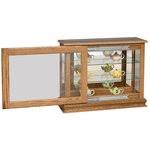 Logan sliding door curio cabinet. Small Sliding Door Console Curio Cabinet From Dutchcrafters Amish
