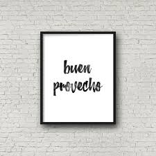 Spanish Quote Quot Buen Provecho Quot Inspirational Art Home Decor Room Decor Wall Decor Typograph Posters Printable Bible Verse Wall Art Scripture Wall Art