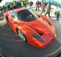 orange enzo ferrari fisheye lens | orange enzo ferrari super ...