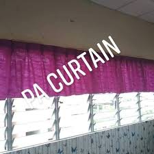 Double boxpleat (beralun kristal & kun). Langsir Kelas Sekolah Separuh Tanpa Renda Shopee Malaysia