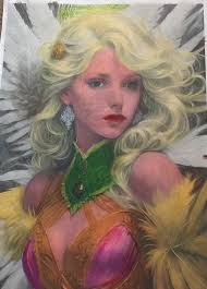 Artist's work colored with Prisma Premiers and Tombow Irojitens