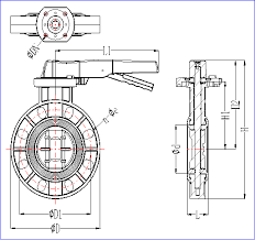 pvc general handle butterfly valve din astm jis standard