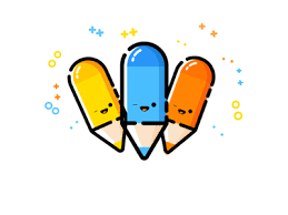 Pencils Race Motion Design Animation Pencil Racing