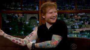 Some of ed sheeran's tattoos are: Ed Sheeran S Tattoo Artist Claims His Body Art Is S T Daily Mail Online
